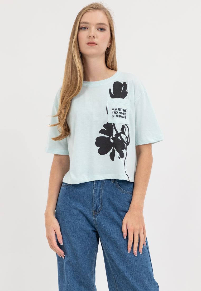 Floral Pocket Boxy Tee