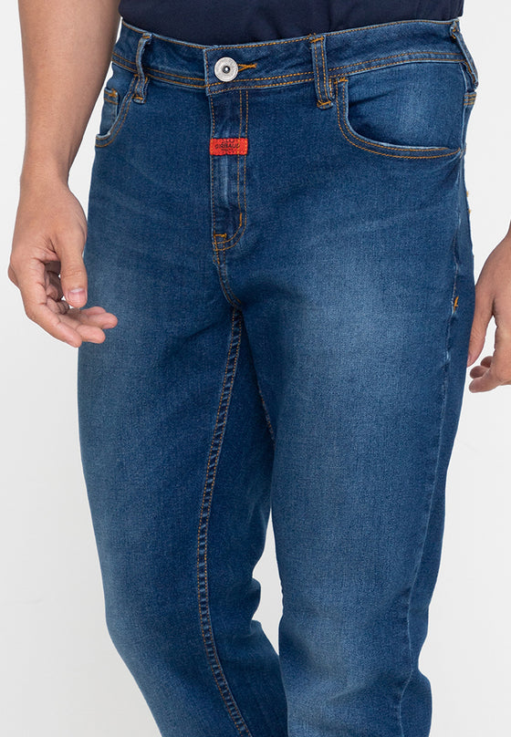 OSVALDO Men's Dark Slim Denim Pants