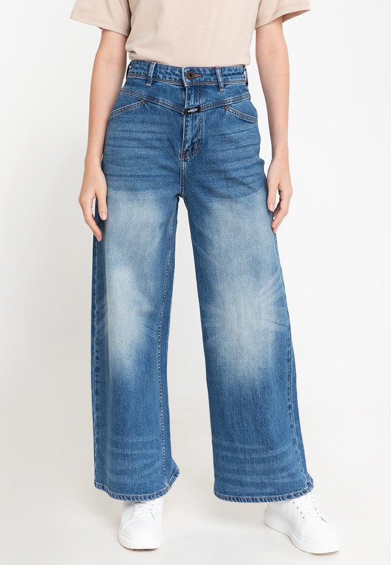 Women's Wide Leg Denim Pants