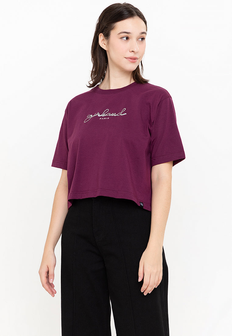 ALYNA Women's Dark Purple Tee