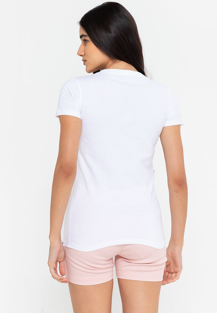 EUDORA Women's White Tee