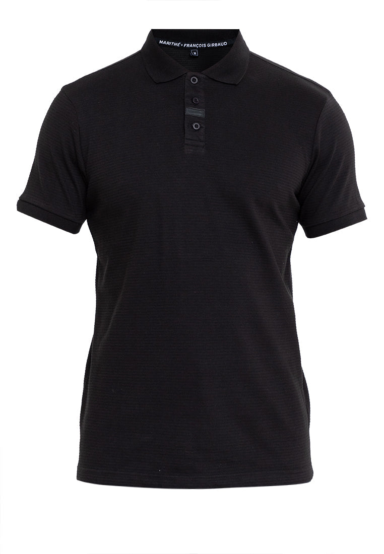 NEU Men's Black Polo Shirt