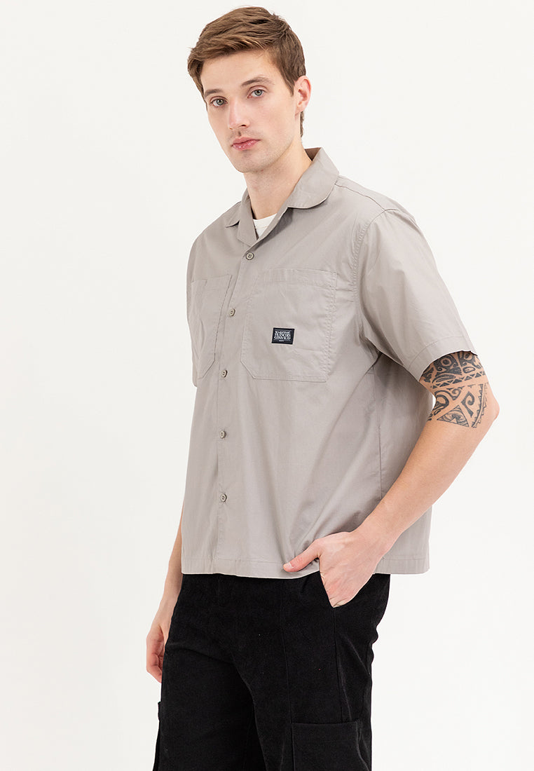 WOVEN BEIGE Men's Button-Down Polo