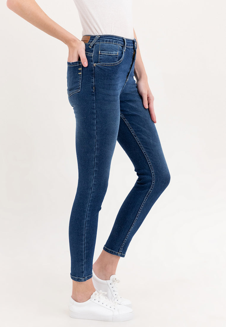 MED SLIM Women's Dark Blue Denim Pants