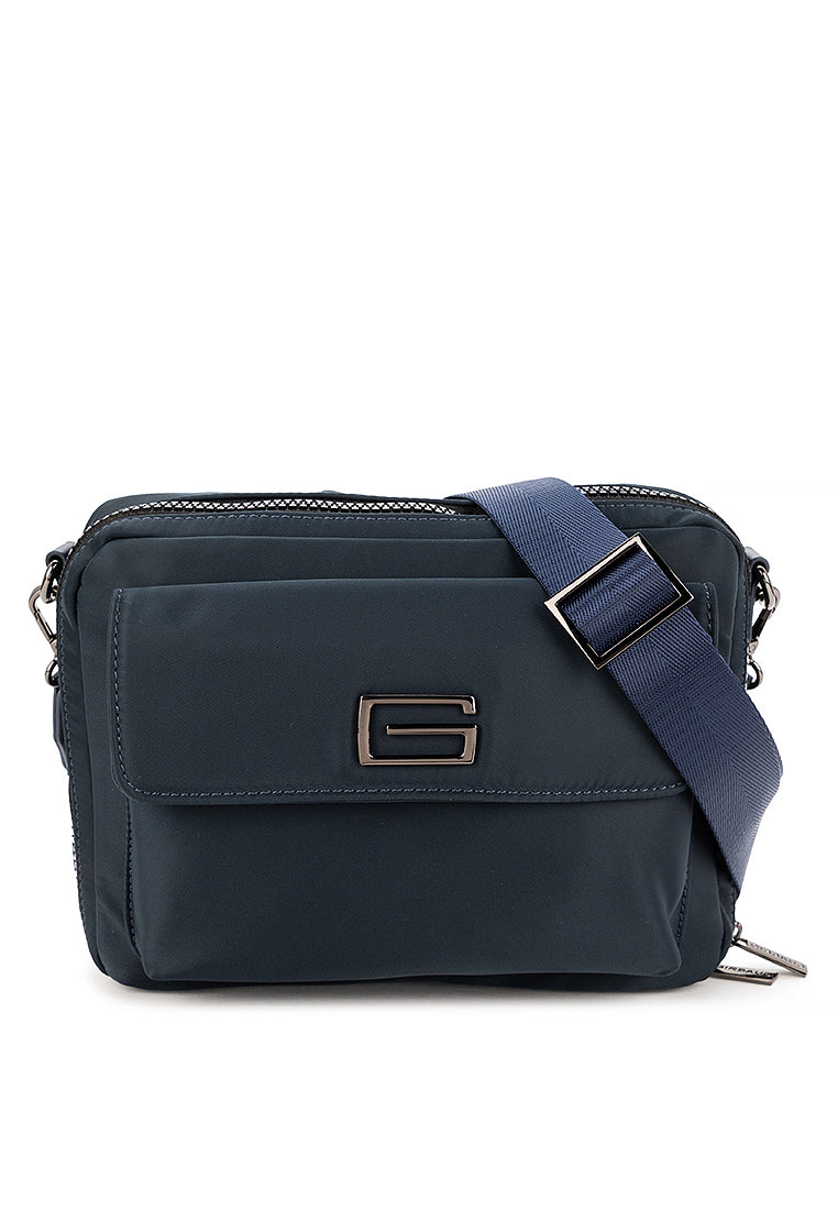 MEN'S GIRBAUD POWDER BLUE CORE SLING BAG