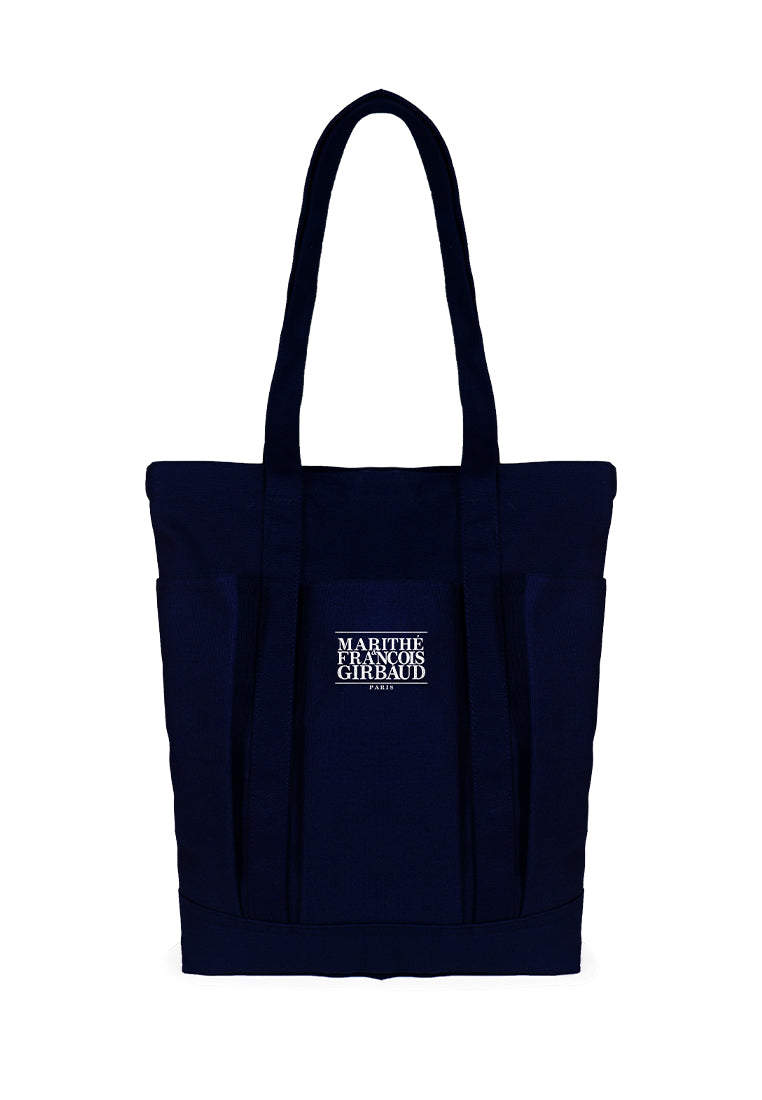 GIRBAUD UNISEX NAVY DONNE CANVAS TOTE BAG