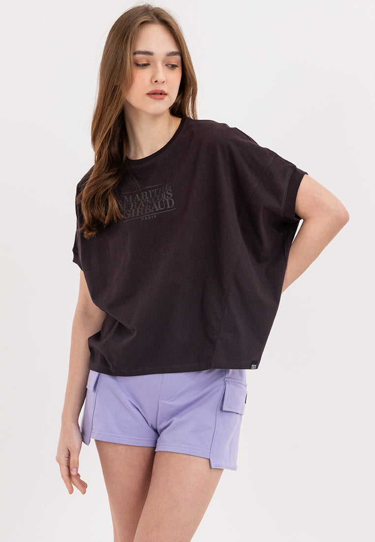 LADIES GIRBAUD DARK BROWN KYLA TEE