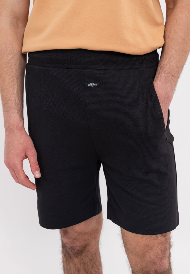 MEN'S GIRBAUD BLACK SLANTED SHORT