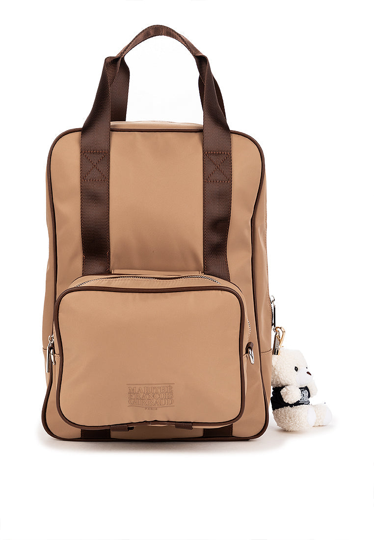 ZED Light Taupe Men's Backpack with detacheable Mini Sling Bag