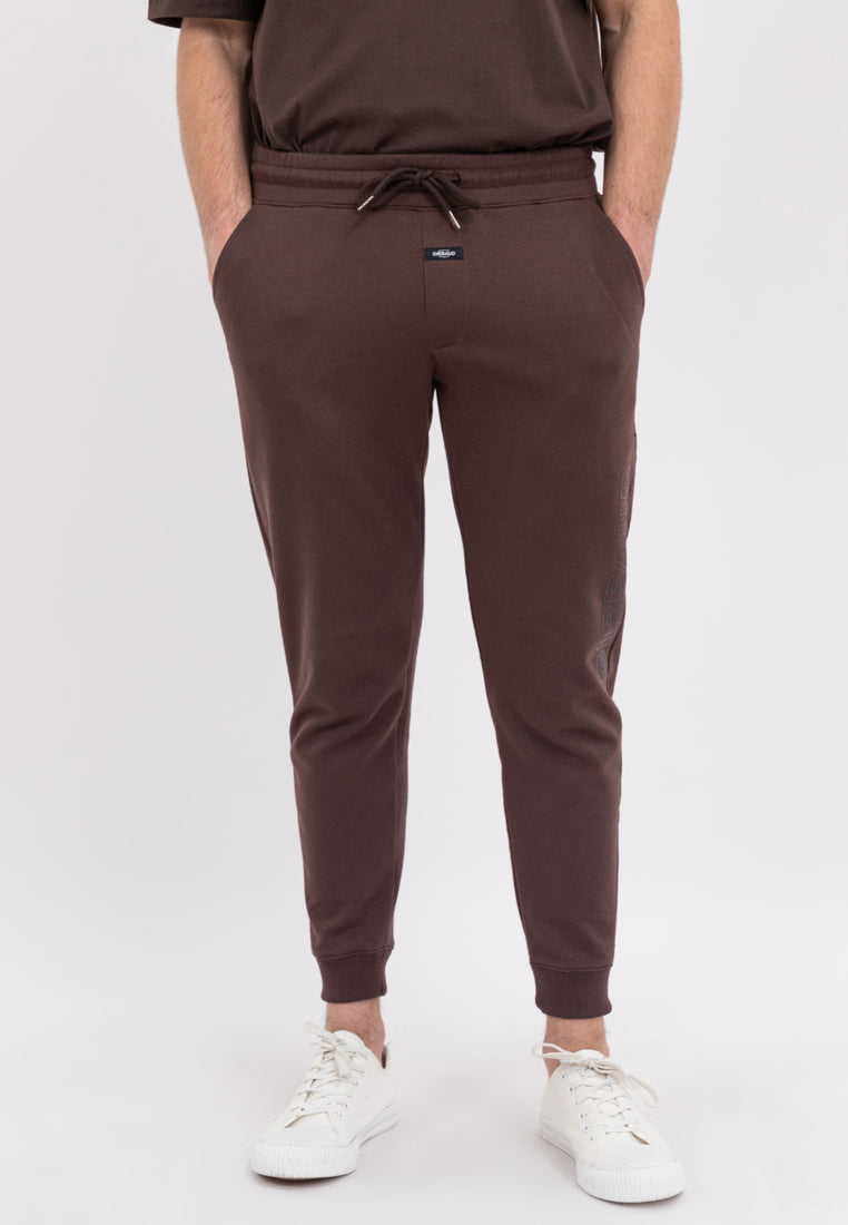 MEN'S GIRBAUD BROWN SIDE JOGGER PANTS