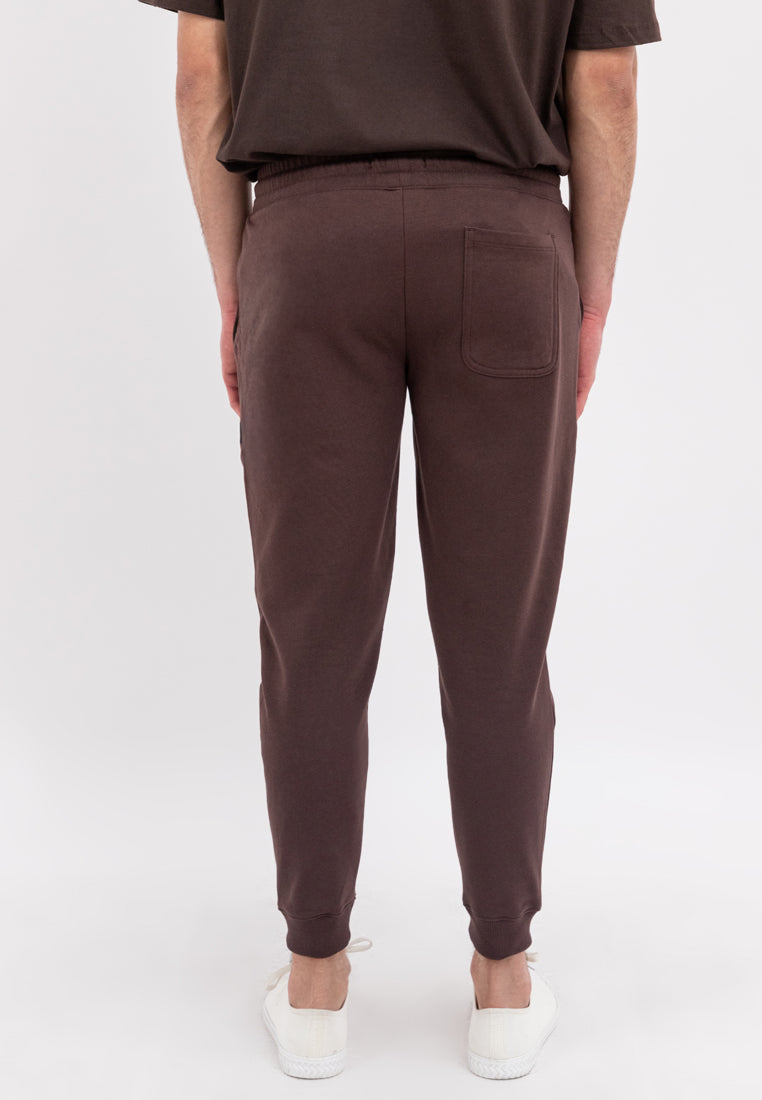 MEN'S GIRBAUD BROWN SIDE JOGGER PANTS