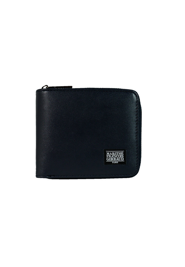 GIRBAUD MEN'S MERLOT AG ZIP WALLET