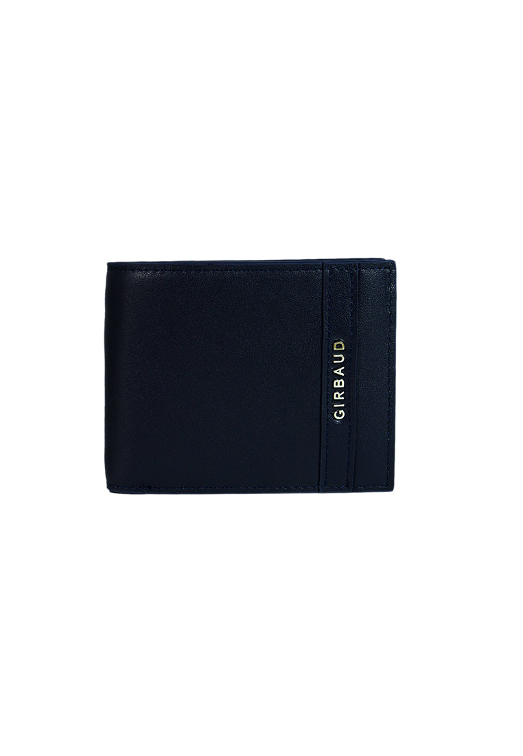 GIRBAUD MEN'S NAYV BLUE TREVOR BIFOLD WALLET