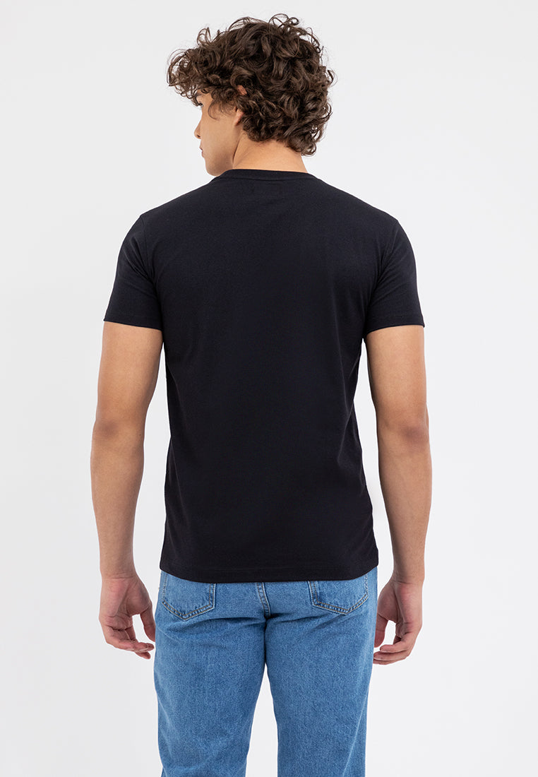 OG TAPE PRINT TEE Black