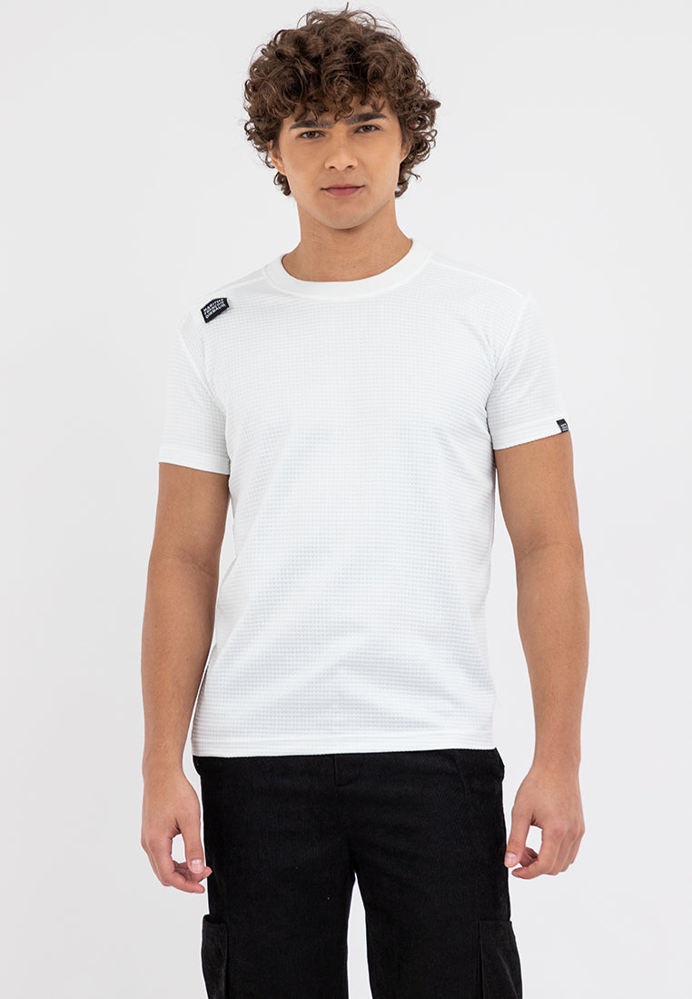 TEAR OFF LOGO DESIGN TEE White