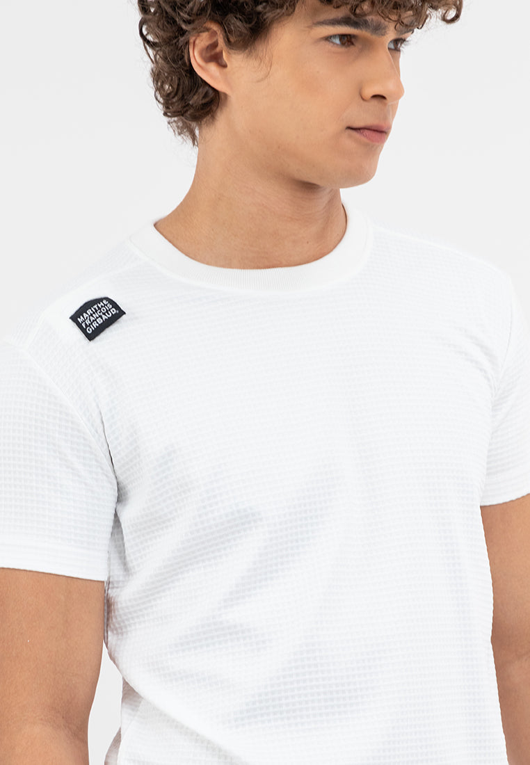 TEAR OFF LOGO DESIGN TEE White