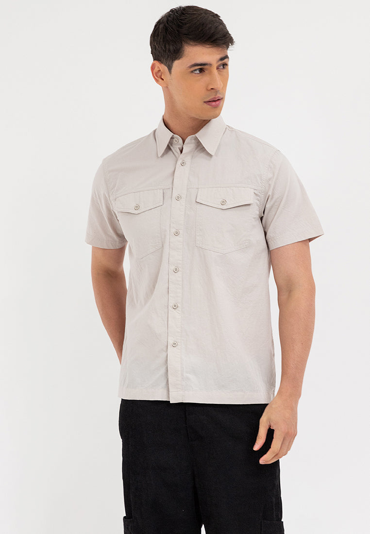 POLO #2 BUTTON DOWN Beige
