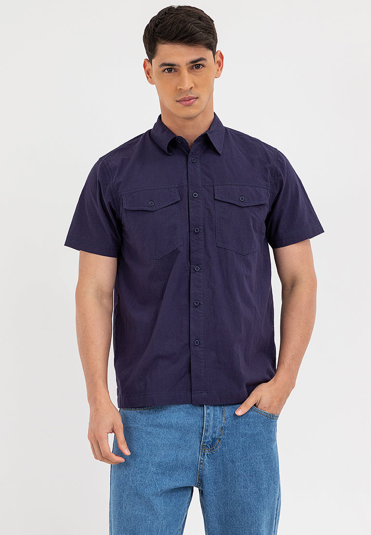 POLO #2 BUTTON DOWN Navy