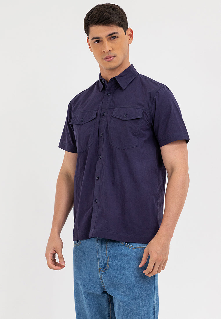 POLO #2 BUTTON DOWN Navy