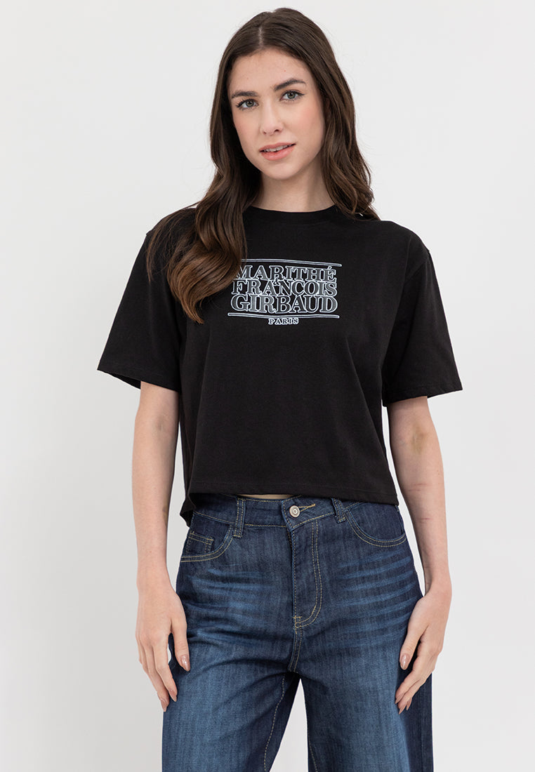 T 1972 BOXY TEE Black