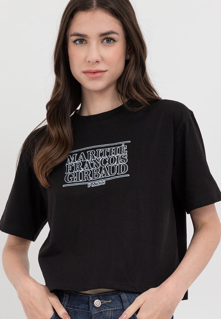 T 1972 BOXY TEE Black