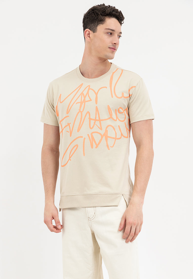 M+FG BEIGE TEE