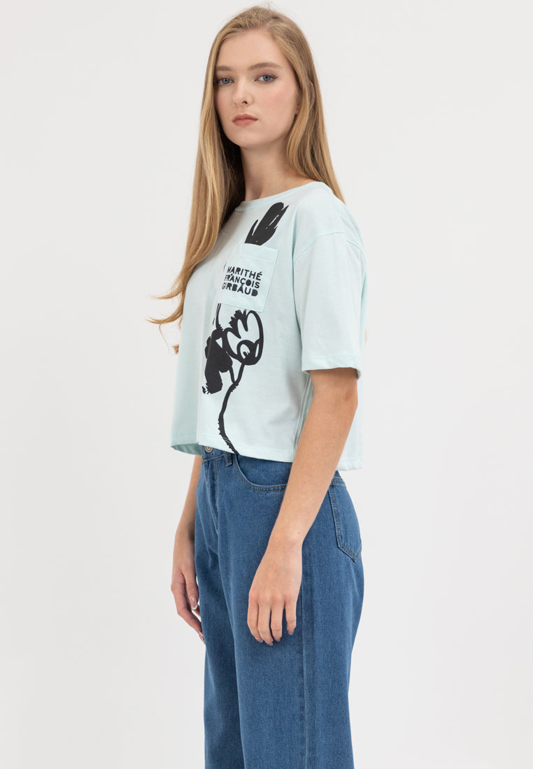 Floral Pocket Boxy Tee