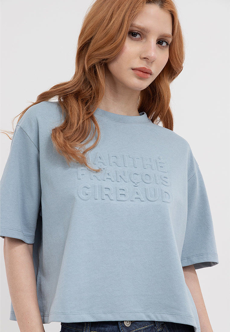 Organic Emboss Boxy Tee