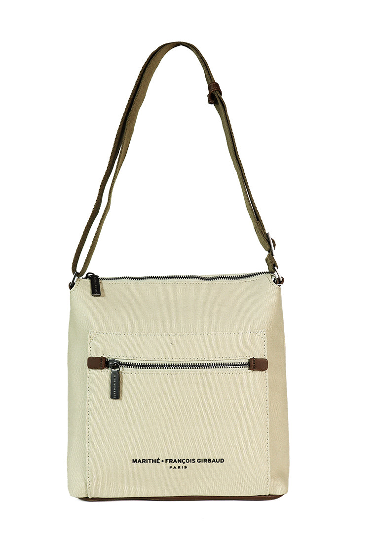 ATTICUS Men's Beige Crossbody Bag