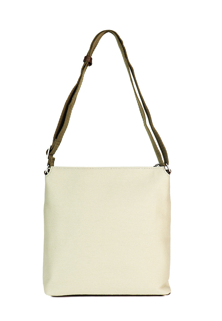 ATTICUS Men's Beige Crossbody Bag