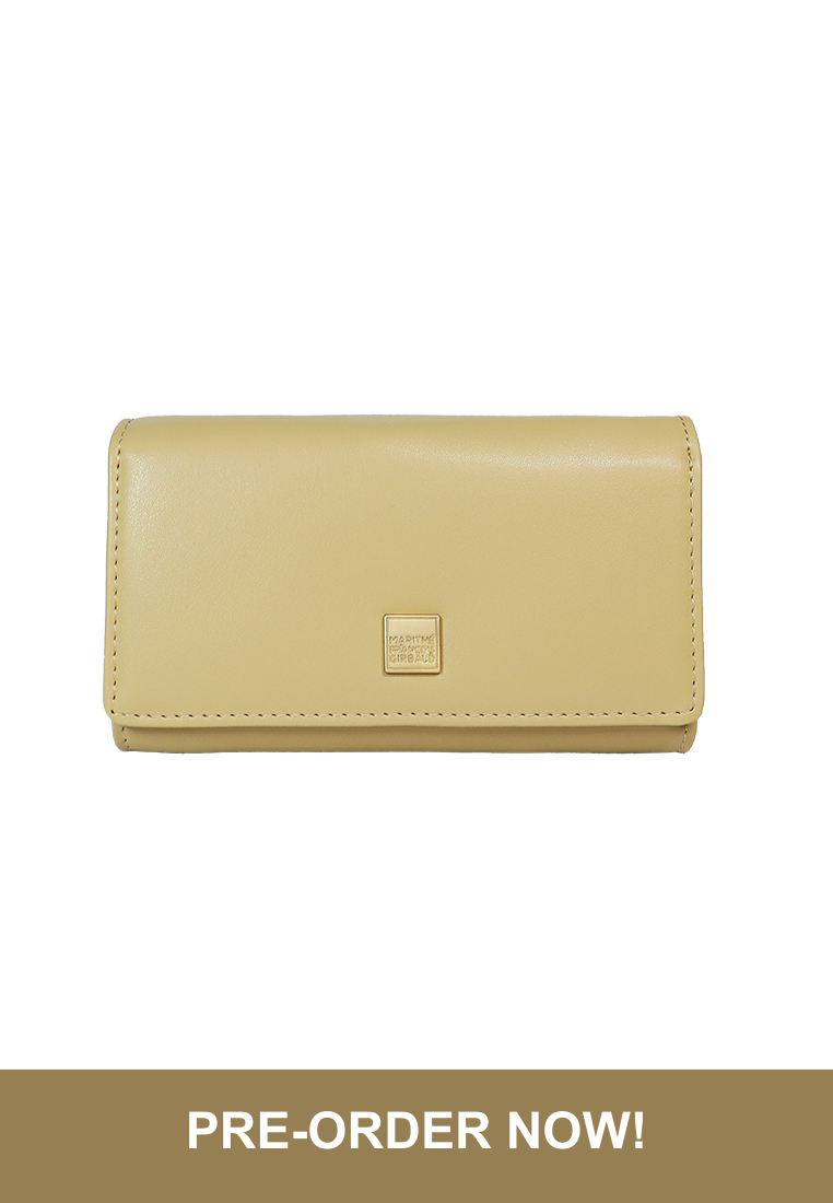 BLISS Women's Beige Mid Wallet