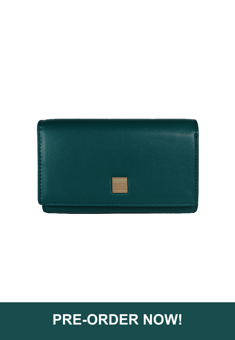 BLISS Women's Malachite Green Mid Wallet