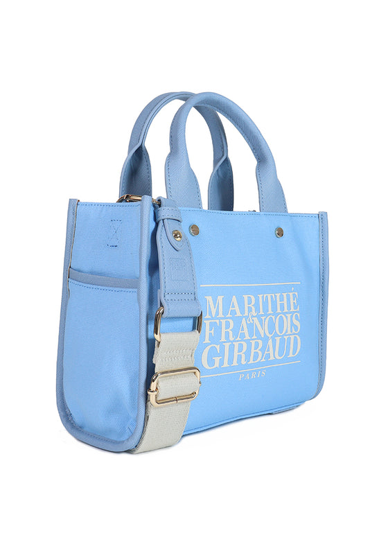 CAMILLE Women Blue Small Canvas Handbag
