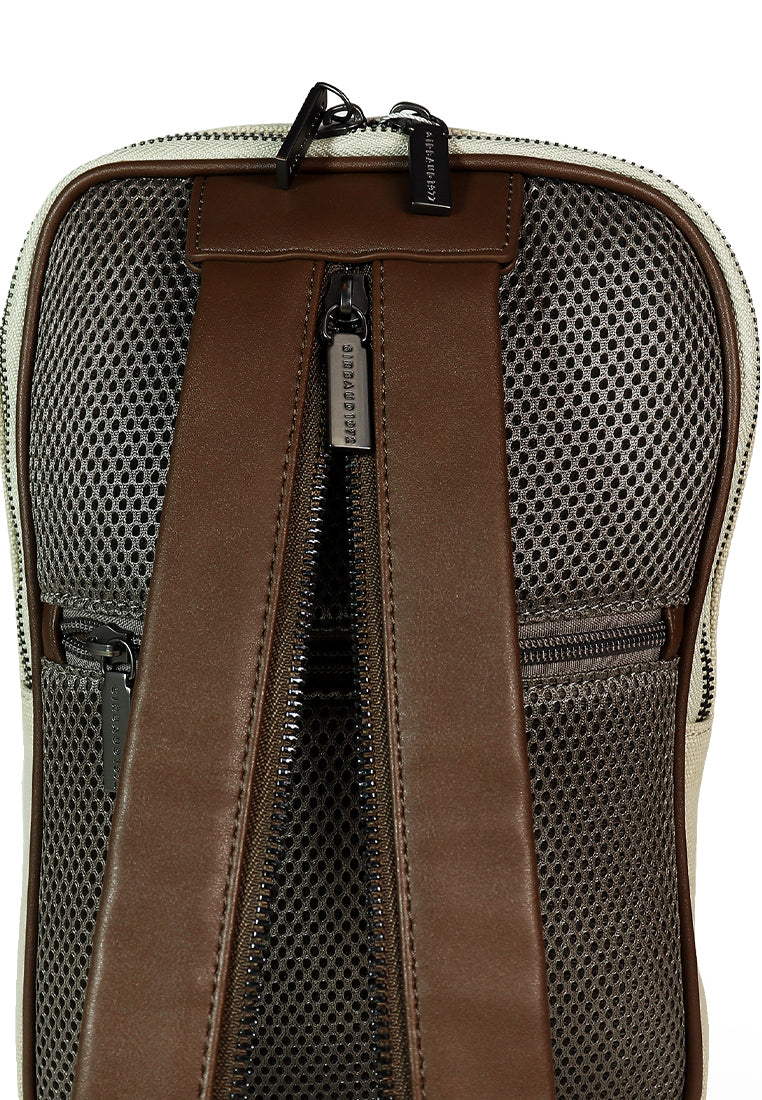 GUN Men's Beige Two-Way Bag