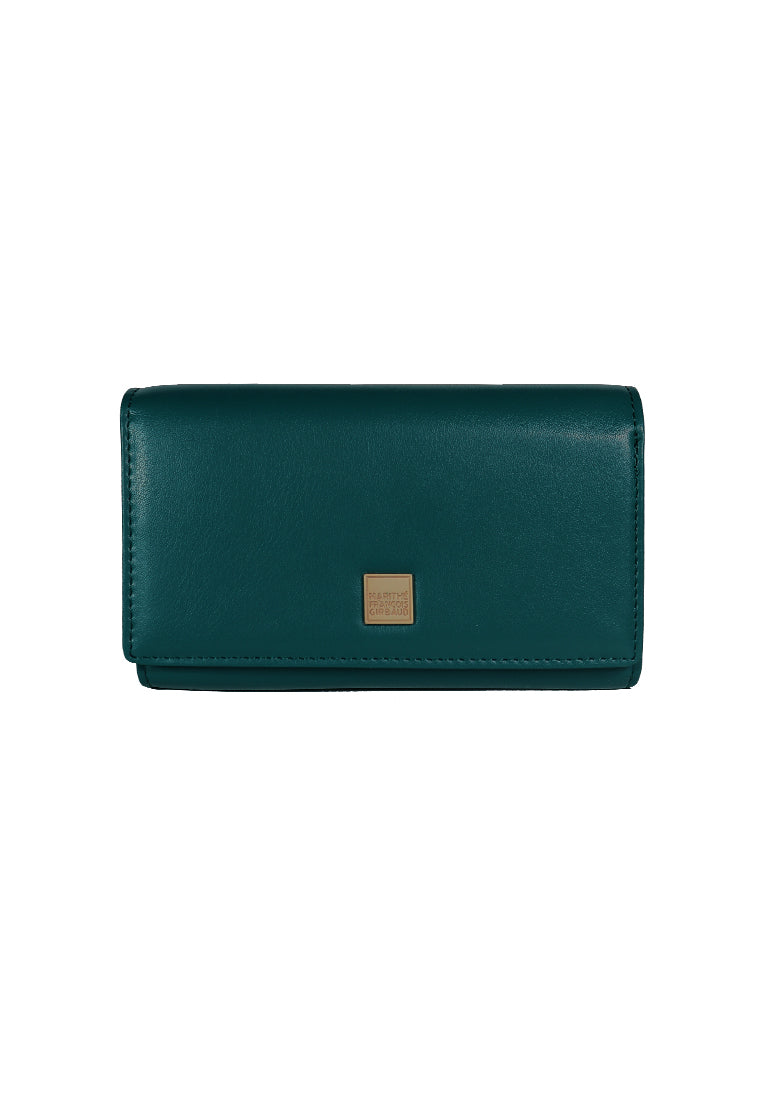 BLISS Women's Malachite Green Mid Wallet