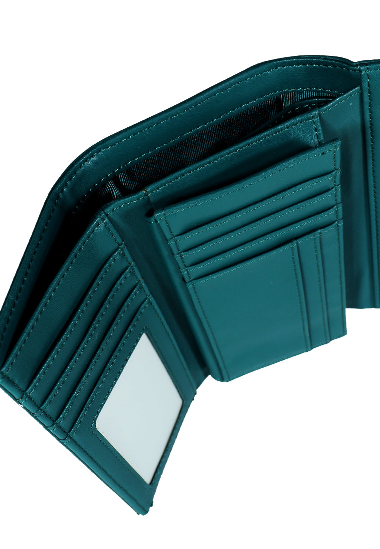 BLISS Women's Malachite Green Mid Wallet