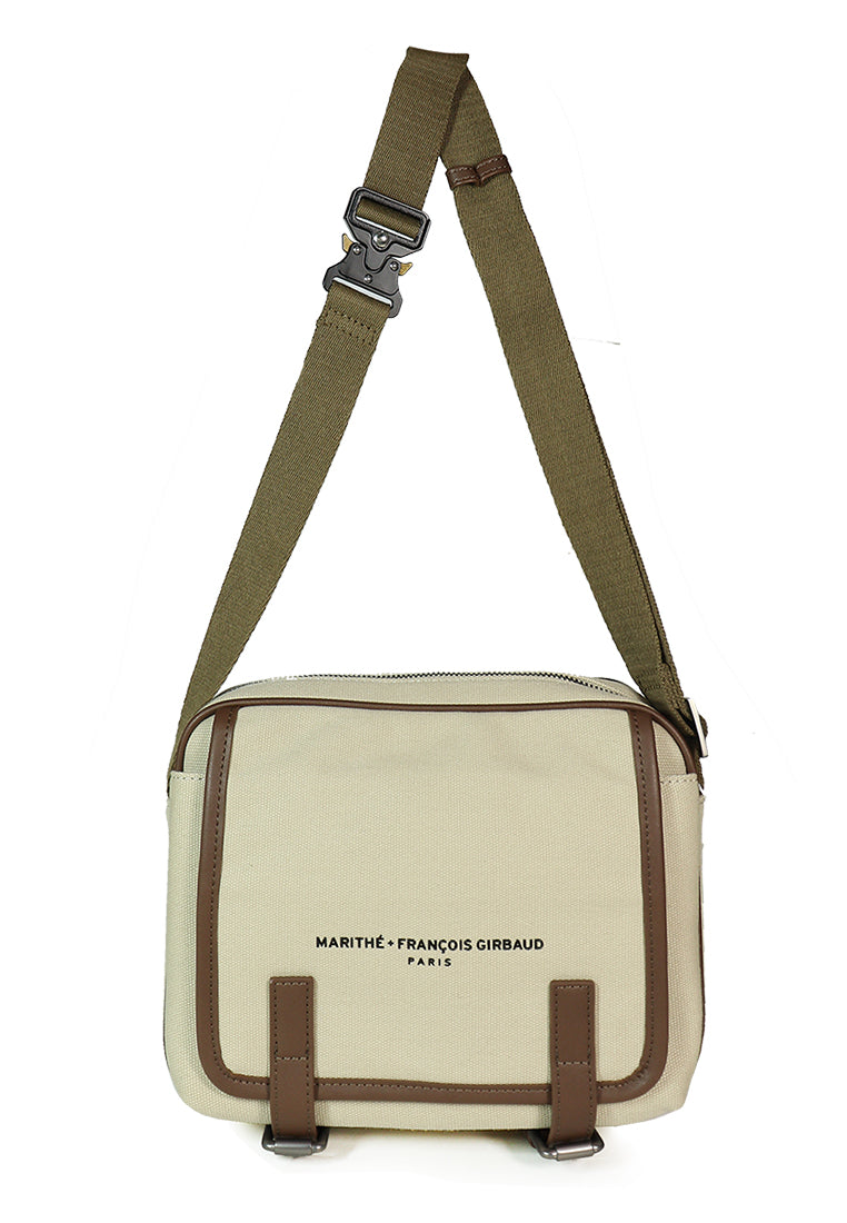 RHIET Men's Beige Sling Bag