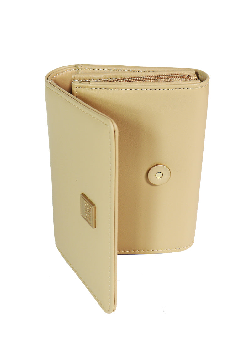 BEA Women's Beige Mid Wallet