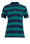 Men's Blue Stripe Box Polo Shirt